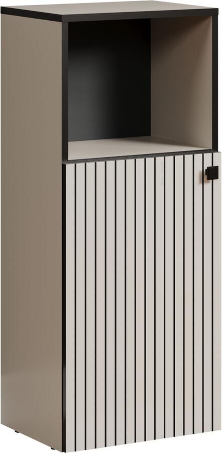 Welltime Onderkast Amrum Badkast met open vak en ribbelstructuur afmetingen (B D H) 40 31 95 cm - Foto 6