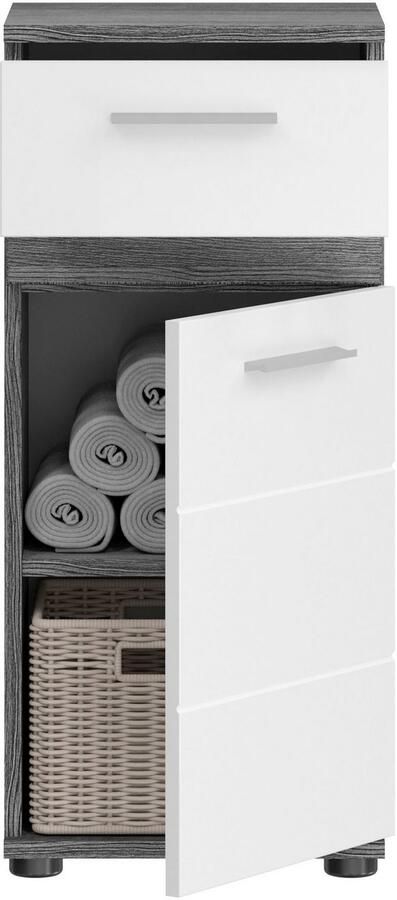 Welltime Onderkast LUCCA TOPSELLER! Breedte 35 cm 1 deur (TA verwisselbaar) 1 lade
