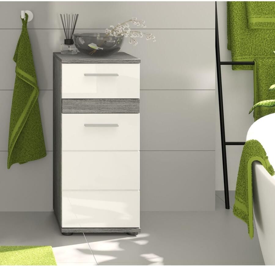 Welltime Onderkast LUCCA TOPSELLER! Breedte 35 cm 1 deur (TA verwisselbaar) 1 lade - Foto 2