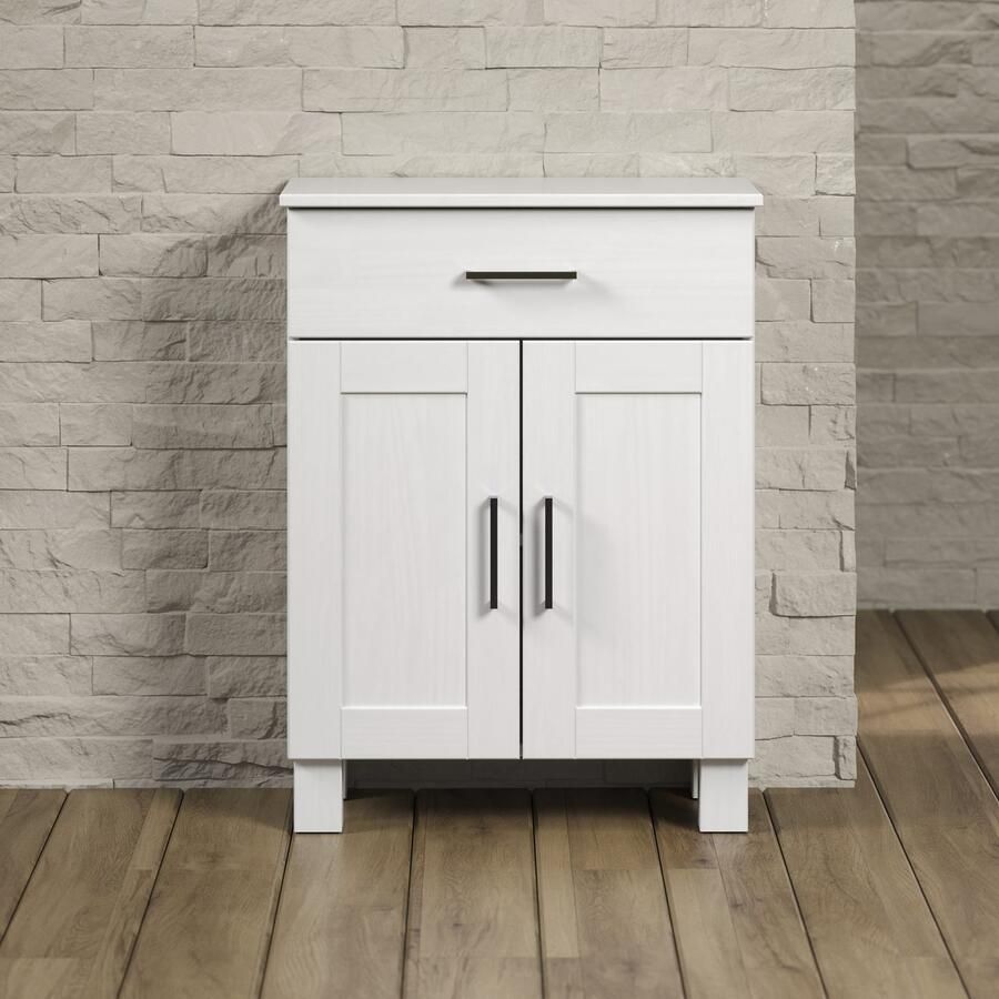 Welltime Onderkast Ulea Badkommode van massief hout met brede lade (B D H) 60 30 80 cm (1 stuk)