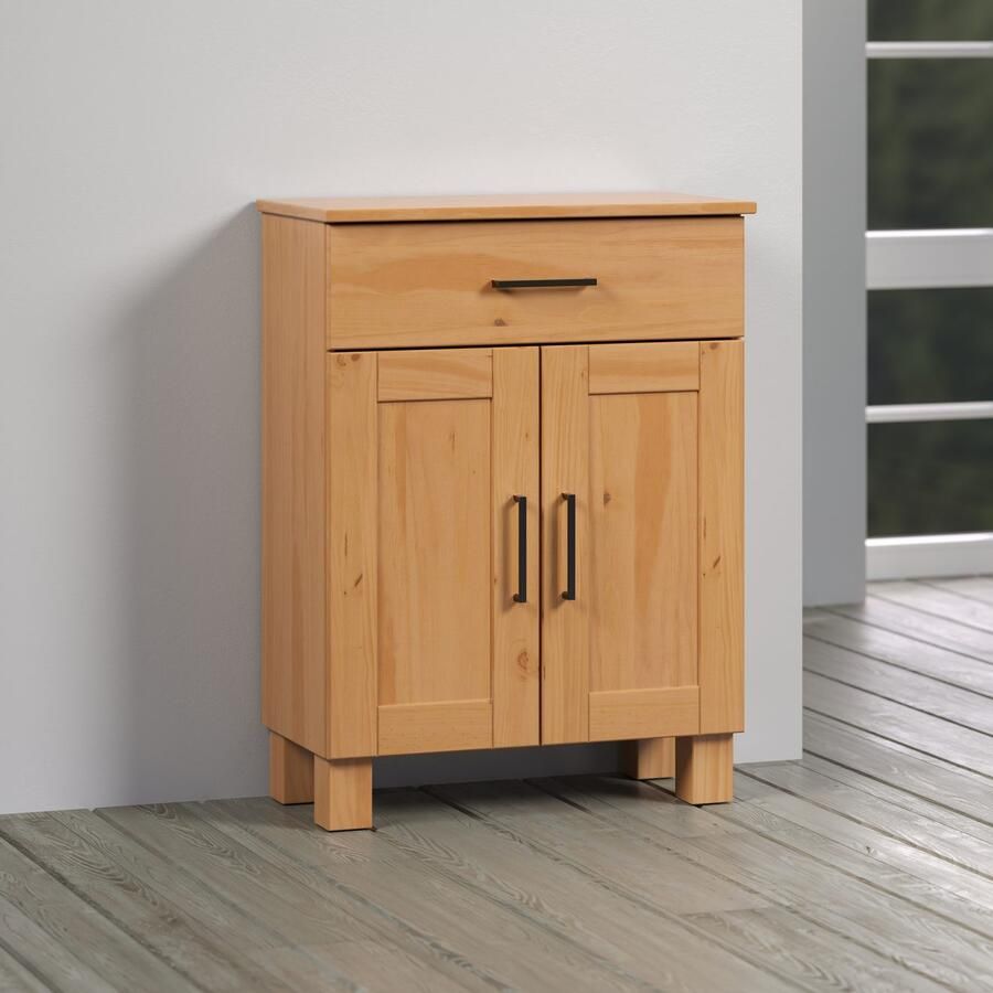 Welltime Onderkast Ulea Badkommode van massief hout met brede lade (B D H) 60 30 80 cm (1 stuk) - Foto 3