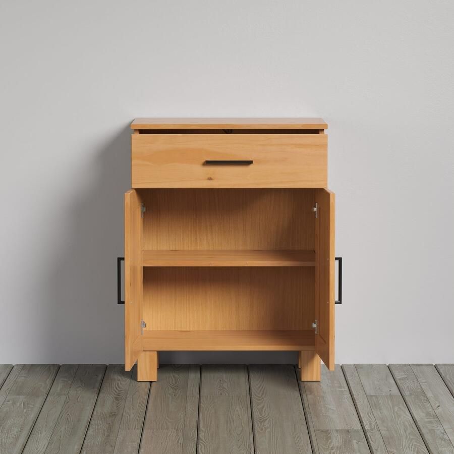 Welltime Onderkast Ulea Badkommode van massief hout met brede lade (B D H) 60 30 80 cm (1 stuk) - Foto 4