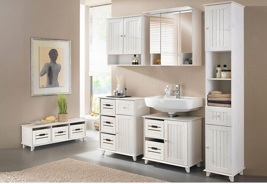 Welltime Onderkast Venezia rustiek Breedte 63 cm van hoogwaardige hout