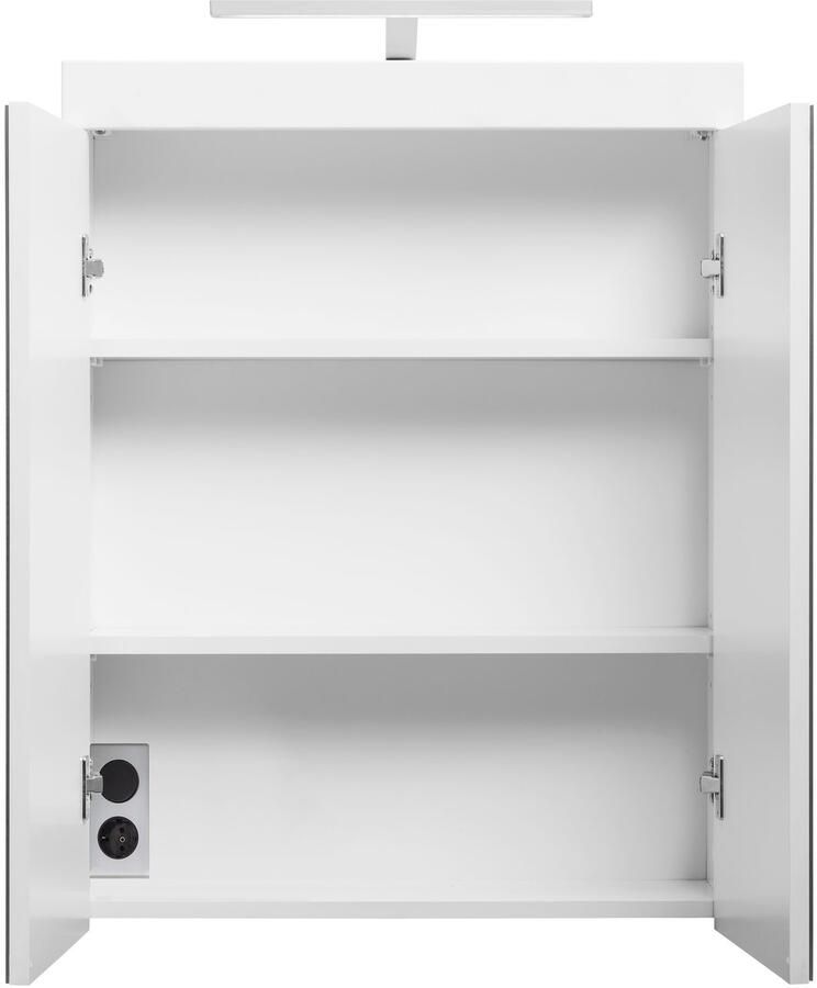 Welltime Spiegelkast Avena Badkamerkast optioneel met LED-verlichting (B D H) 60 17 77 cm - Foto 6