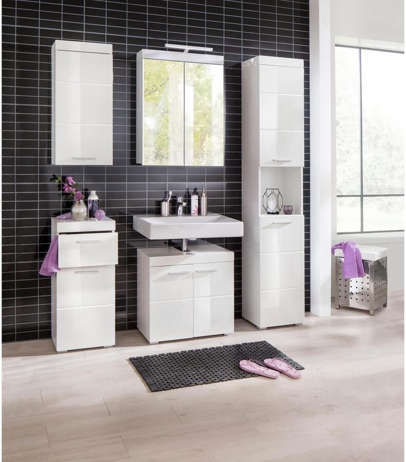 Welltime Spiegelkast Avena Badkamerkast optioneel met LED-verlichting (B D H) 60 17 77 cm - Foto 5