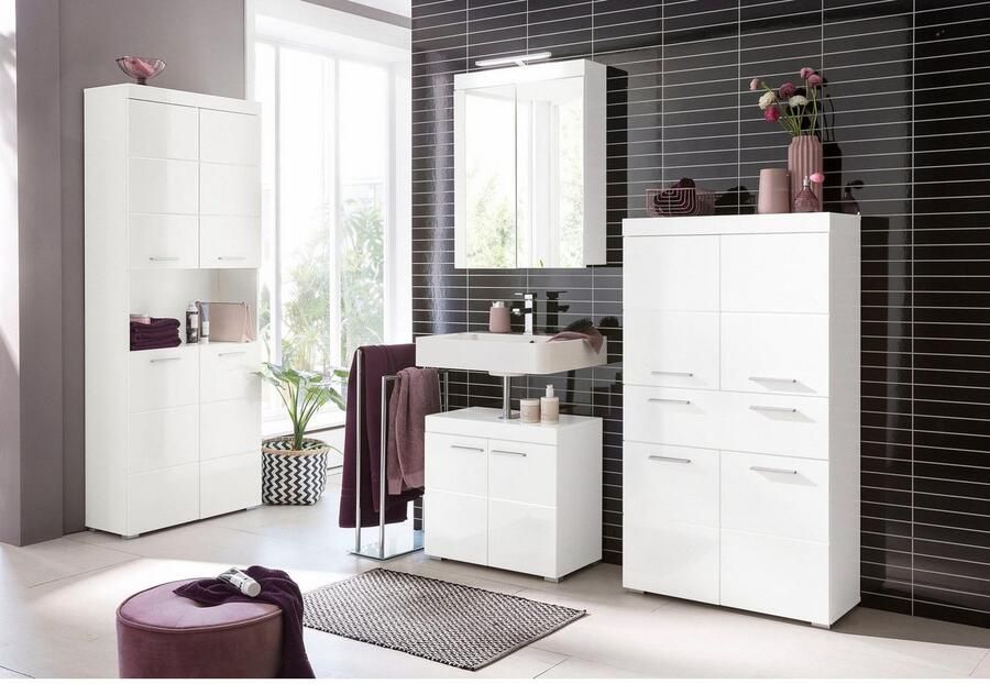 Welltime Spiegelkast Avena Badkamerkast optioneel met LED-verlichting (B D H) 60 17 77 cm - Foto 12