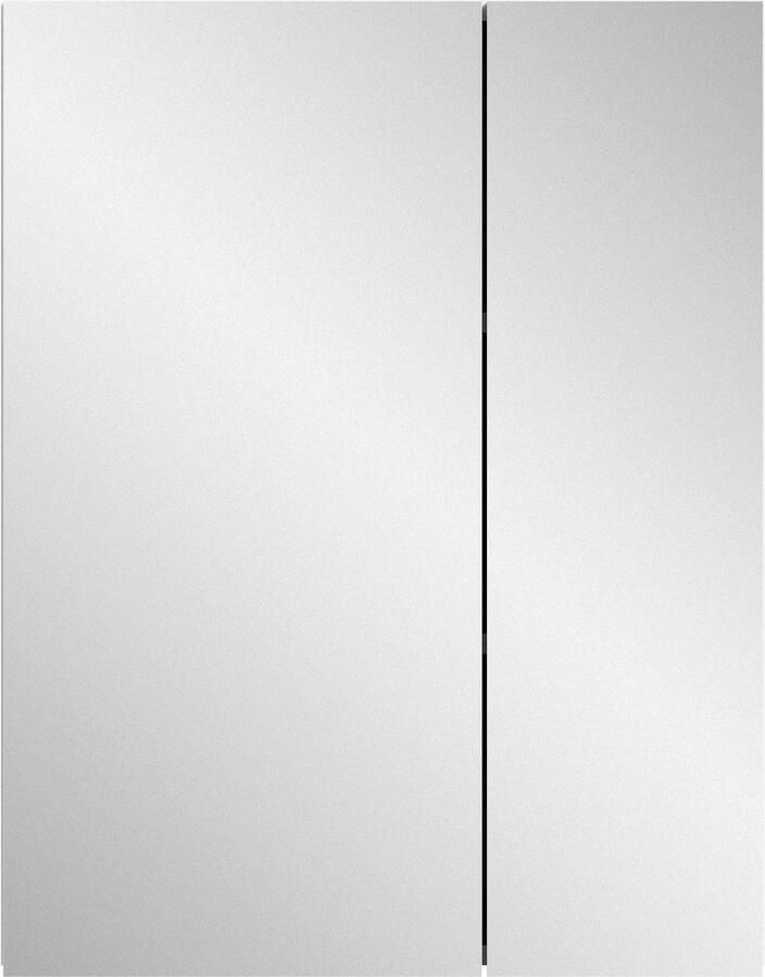 Welltime Spiegelkast BIEL TOPSELLER! breedte 60 cm 2 deuren 2 legplanken 3 vakken (1 stuk) - Foto 3