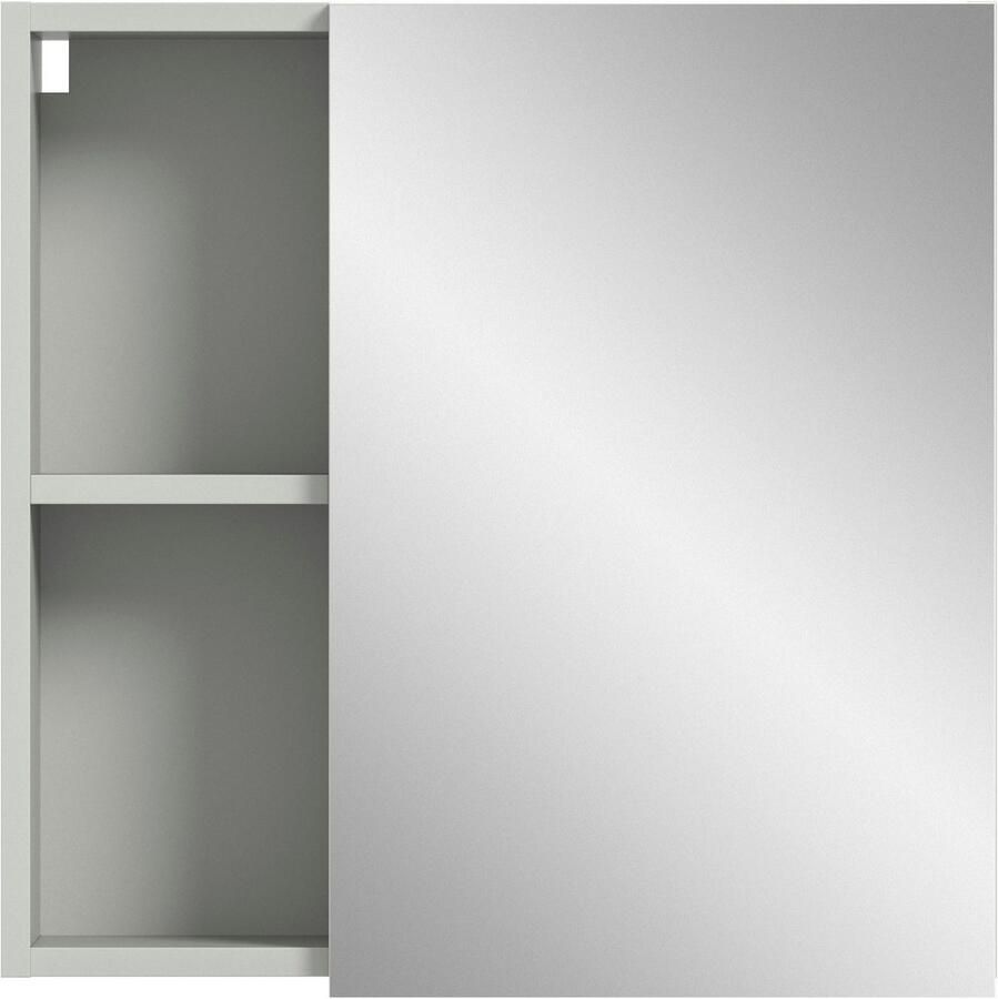 Welltime Spiegelkast Calcio breedte 55 cm 1 spiegeldeur 3 planken 5 vakken