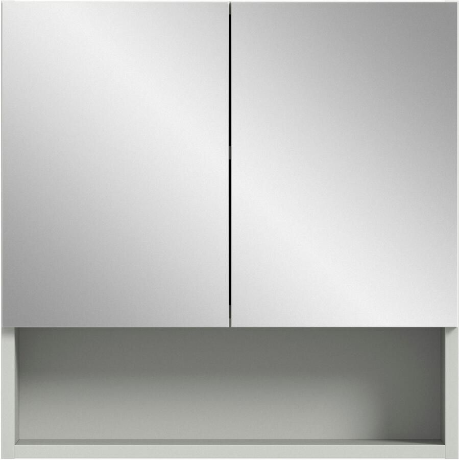 Welltime Spiegelkast Calcio breedte 55 cm 2 spiegeldeuren 1 plank 3 vakken