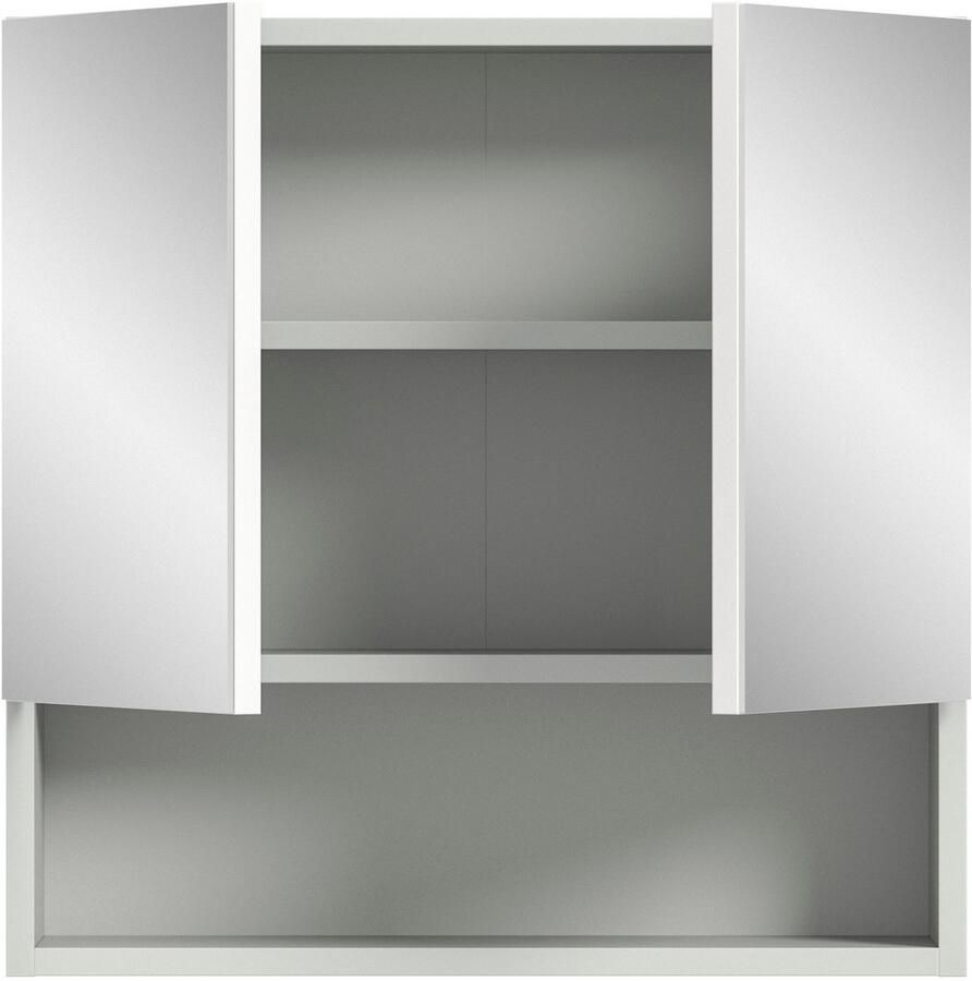 Welltime Spiegelkast Calcio breedte 55 cm 2 spiegeldeuren 1 plank 3 vakken - Foto 2