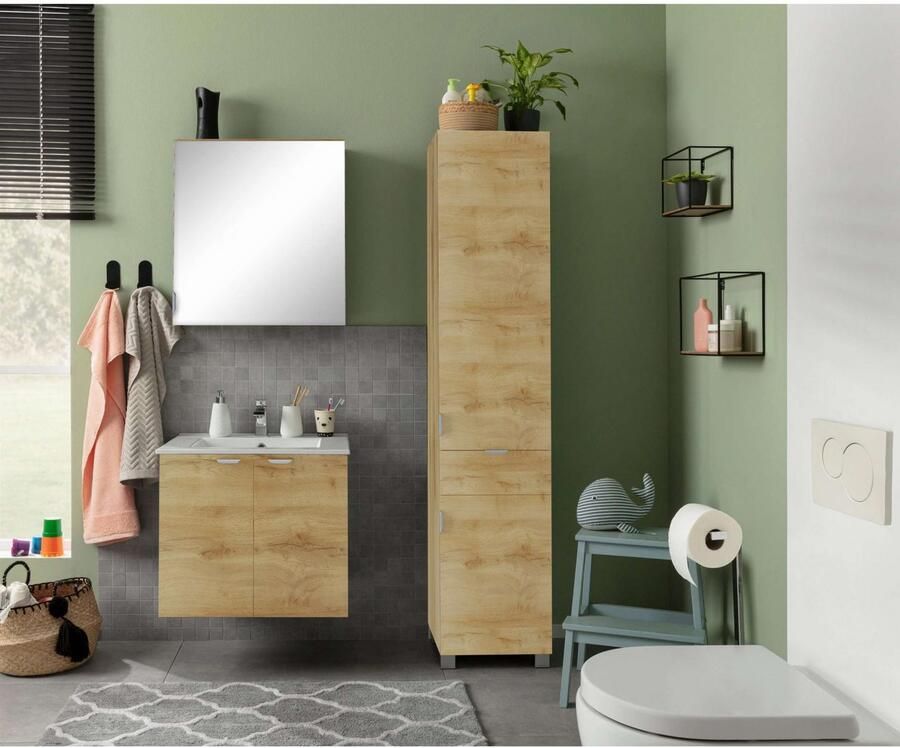 Welltime Spiegelkast Lage Gemakkelijk te onderhouden oppervlak FSC -gecertificeerd - Foto 3