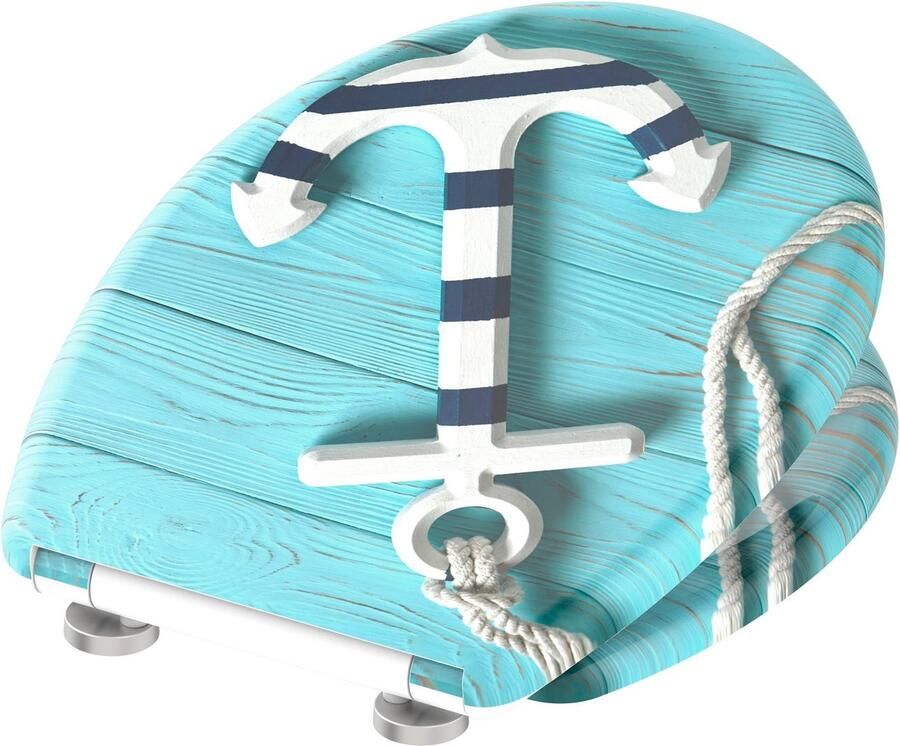 Welltime Toiletzitting ANCHOR afneembaar softclosemechanisme breukbestendig krasvast snelsluiting - Foto 2