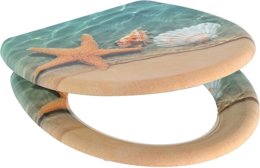 Welltime Toiletzitting Zeester afneembaar softclosemechanisme breukbestendig duroplast snelsluiting - Foto 4