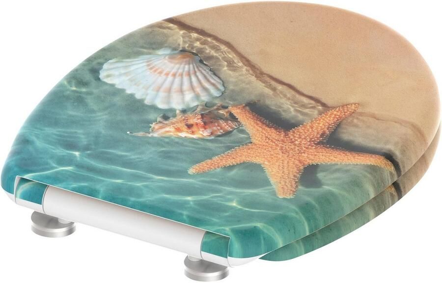 Welltime Toiletzitting Zeester afneembaar softclosemechanisme breukbestendig duroplast snelsluiting - Foto 5