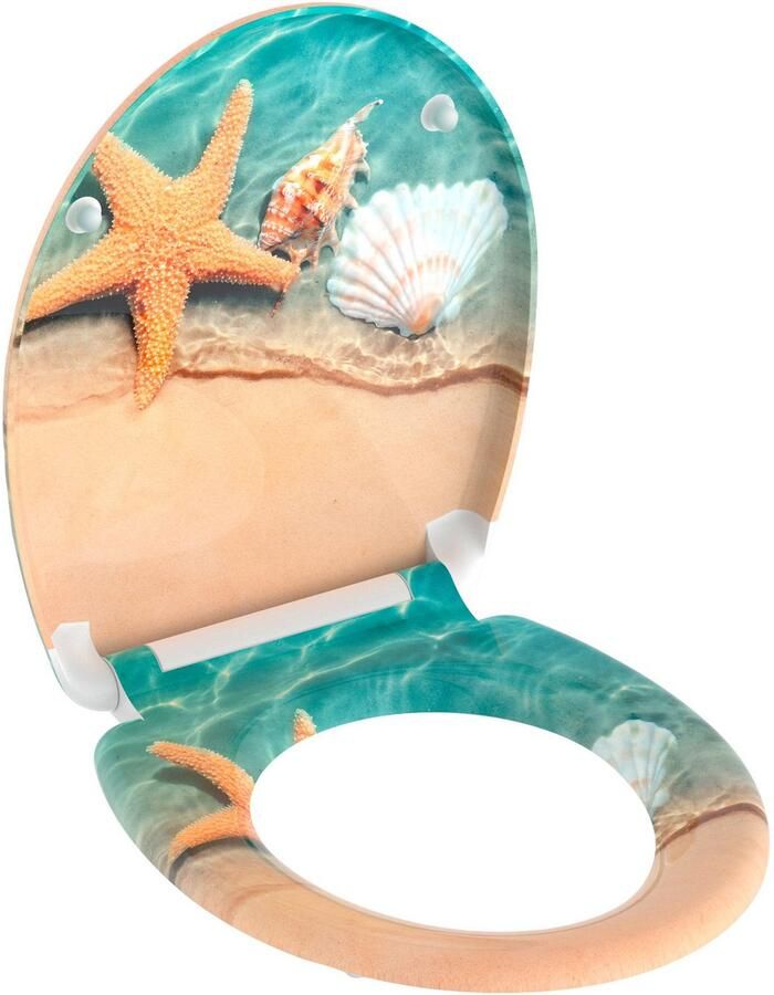 Welltime Toiletzitting Zeester afneembaar softclosemechanisme breukbestendig duroplast snelsluiting - Foto 2