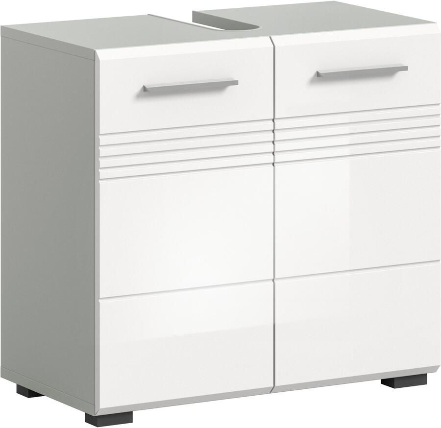 Welltime Wastafelonderkast Calcio breedte 60 cm 2 deuren 1 plank verdeelde achterwand - Foto 5