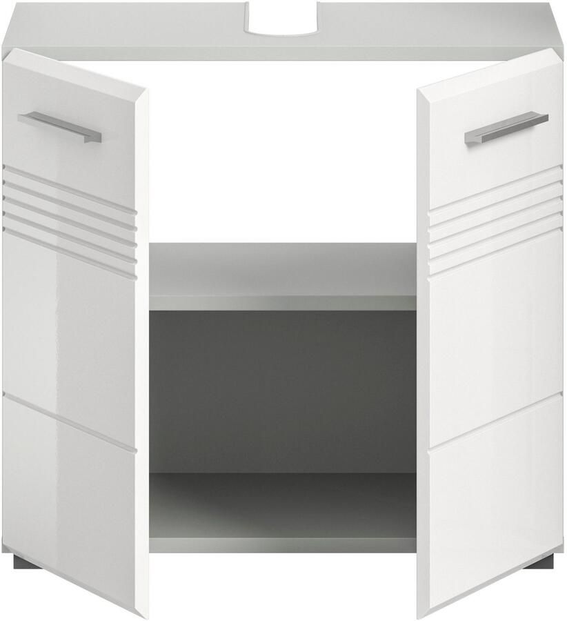 Welltime Wastafelonderkast Calcio breedte 60 cm 2 deuren 1 plank verdeelde achterwand - Foto 2