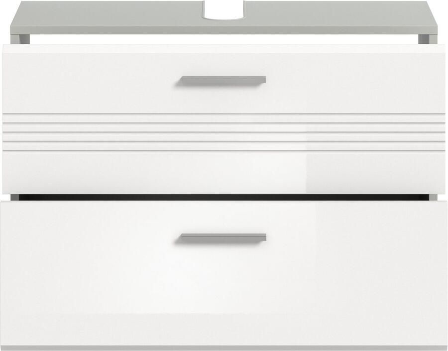 Welltime Wastafelonderkast Calcio breedte 80 cm 2 lades waarvan één verdeeld