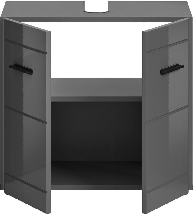 Welltime Wastafelonderkast Doux breedte 60 cm 2 deuren 1 plank verdeelde achterwand - Foto 3