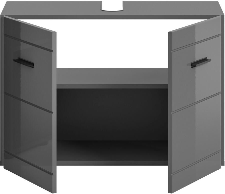 Welltime Wastafelonderkast Doux breedte 80 cm 2 deuren 1 plank verdeelde achterwand - Foto 2