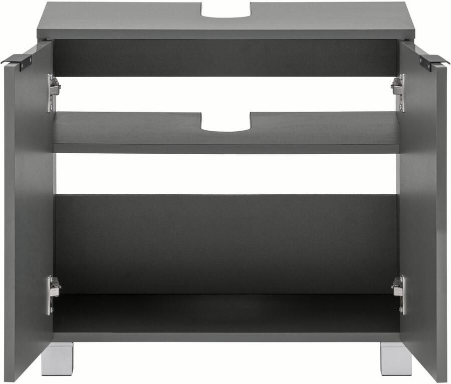 Welltime Wastafelonderkast Lage Gemakkelijk te onderhouden oppervlak veel bergruimte FSC -gecertificeerd - Foto 4