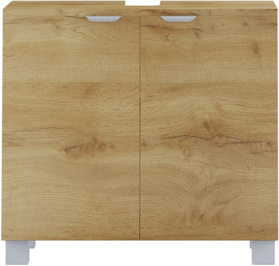 Welltime Wastafelonderkast Lage Gemakkelijk te onderhouden oppervlak veel bergruimte FSC -gecertificeerd