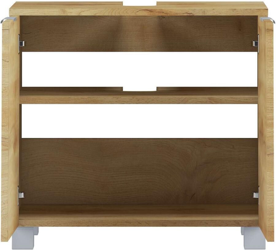 Welltime Wastafelonderkast Lage Gemakkelijk te onderhouden oppervlak veel bergruimte FSC -gecertificeerd - Foto 2