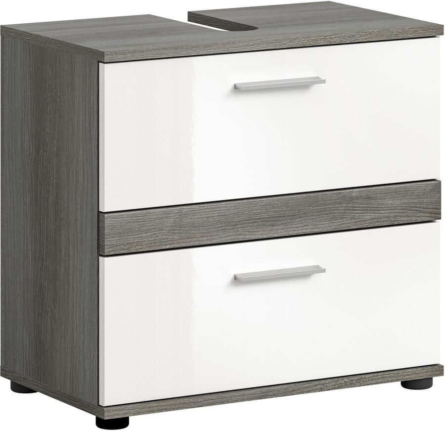 Welltime Wastafelonderkast LUCCA TOPSELLER! Breedte 60 cm 2 lades hoogwaardige MDF front