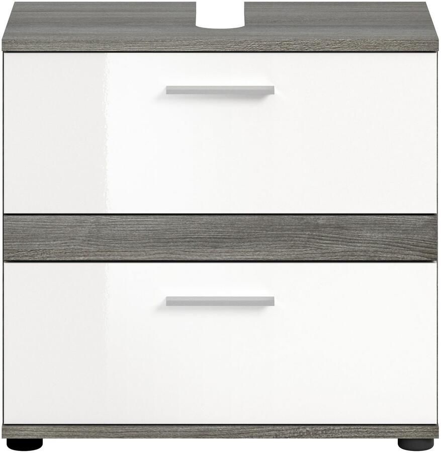 Welltime Wastafelonderkast LUCCA TOPSELLER! Breedte 60 cm 2 lades hoogwaardige MDF front - Foto 2