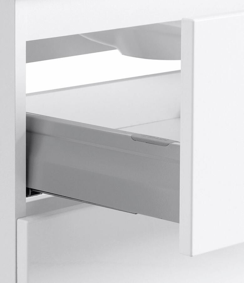 Welltime Wastafelonderkast Ravenna Badkamermeubel wastafelonderkast inclusief wasbak breedte 100 cm soft-closetechniek - Foto 2