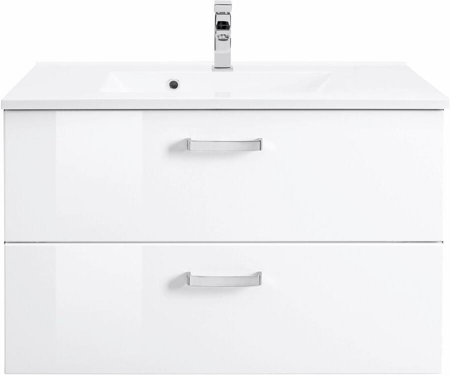 Welltime Wastafelonderkast Ravenna Badkamermeubel wastafelonderkast inclusief wasbak breedte 100 cm soft-closetechniek - Foto 3