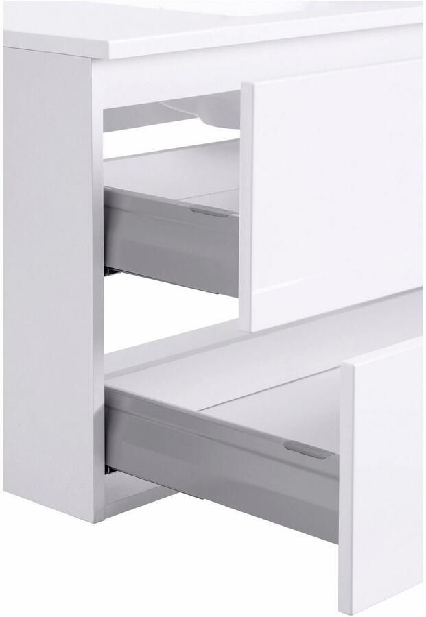 Welltime Wastafelonderkast Ravenna Badkamermeubel wastafelonderkast inclusief wasbak breedte 100 cm soft-closetechniek - Foto 5