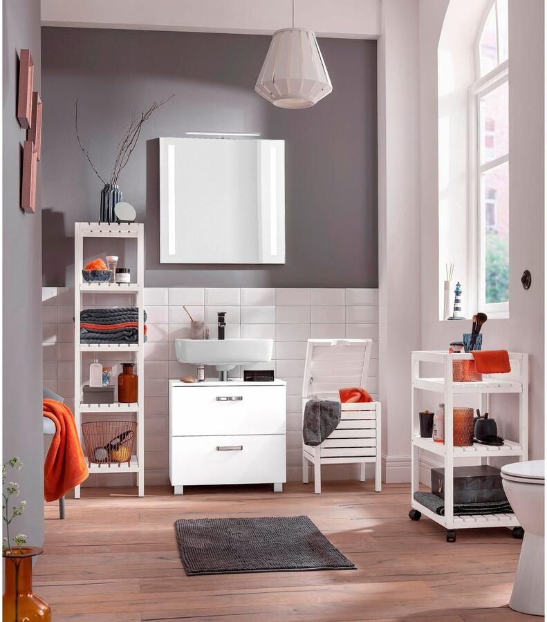 Welltime Wastafelonderkast Ravenna Breedte 70 cm deuren met demper - Foto 1