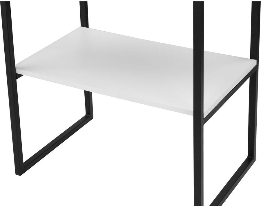 Welltime Wastafelonderkast Stockholm Badkamermeubels metaallook incl. wasbak breedte 60 cm wastafel - Foto 4