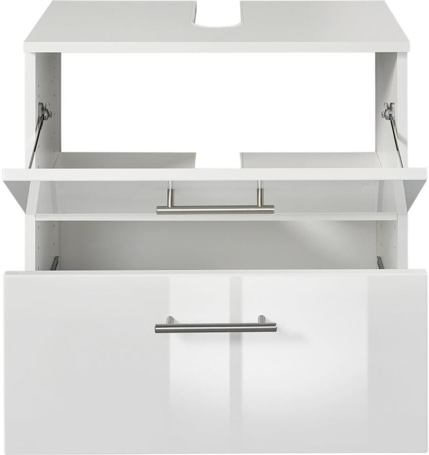 Welltime Wastafelonderkast Trento in verschillende designs en kleuren Badkamermeubel breedte 60 cm wastafelkast met poten Made in Germany - Foto 4