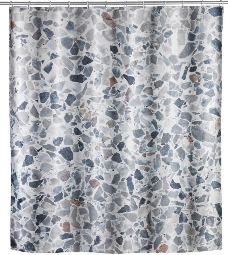 Wenko Douchegordijn Terrazzo Hoogte 200 cm textiel (polyester) - Foto 1