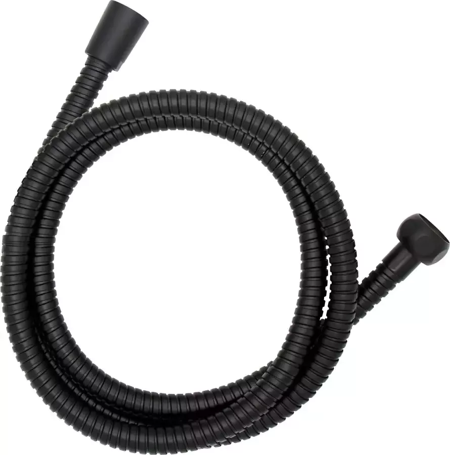 Wenko Doucheslang Zwart omhulde met roestvrij staal 150 cm - Foto 2