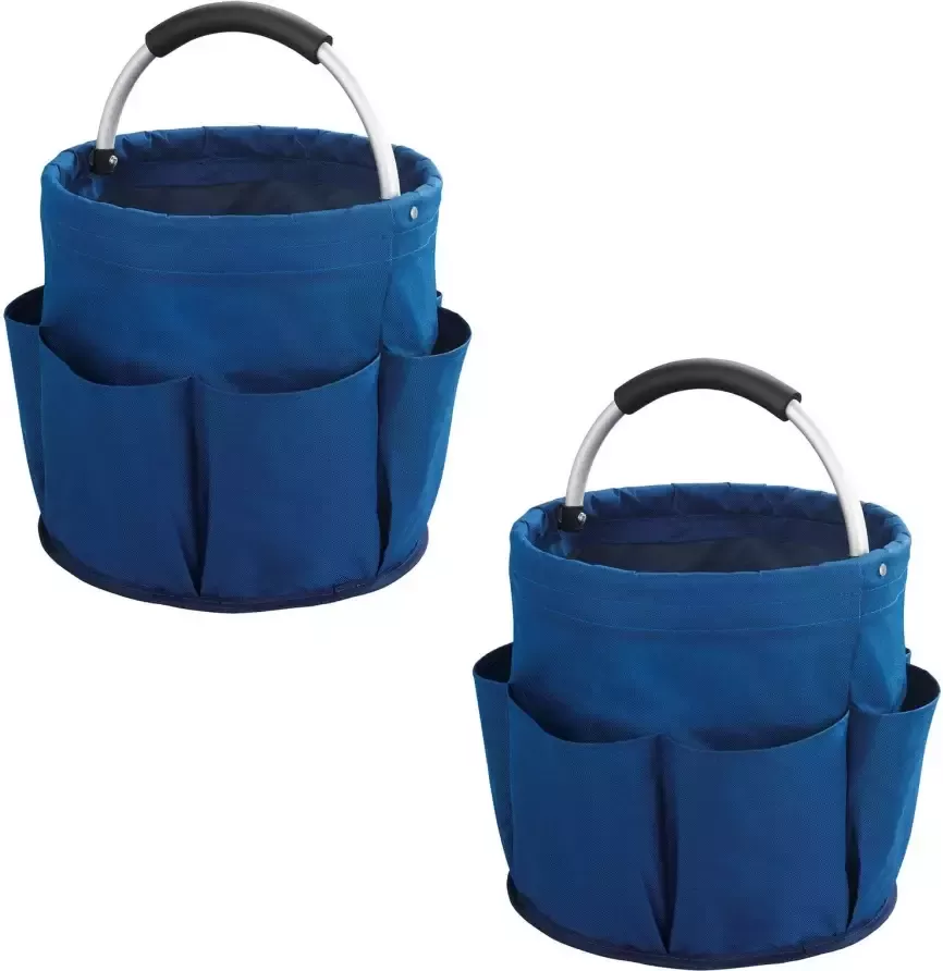 Maximex Organizer Universal-Reinigungs-Caddy Multifunctioneel mand met 6 buitenzakken ideaal voor huishouden tuin & kamperen (set 2-delig) - Foto 10