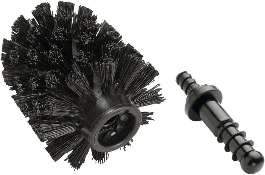 Wenko Reserve-borstel zwart extra borstelkop met adapter diameter 8 cm (set 4 stuks)