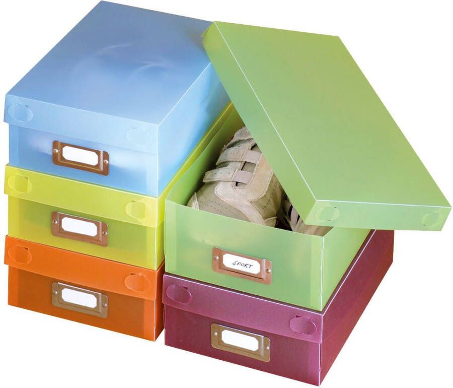 Wenko Schoenenbox Multi-Boxen met beschrijfbaar veld en deksel (10 stuks) - Foto 5