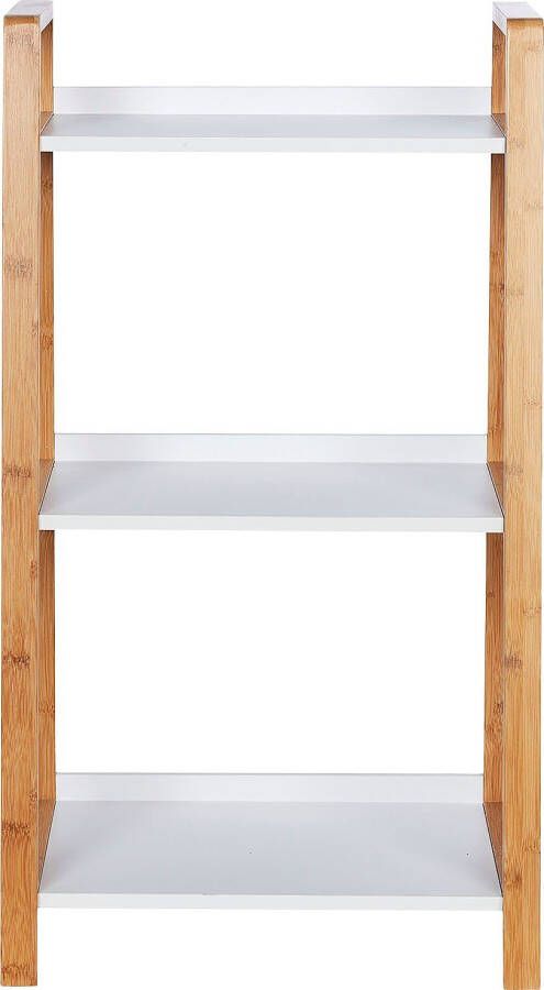 Wenko Opbergrek Finja 43 X 76 X 36 Cm Bamboe hout Wit - Foto 10