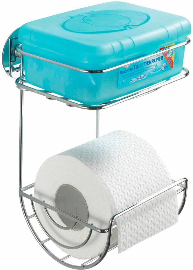 Wenko Toiletrolhouder Turbo-Loc met planchet - Foto 3