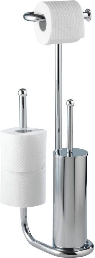 Wenko Toiletset Universalo geïntegreerde toiletrolhouder en toiletborstelhouder - Foto 1