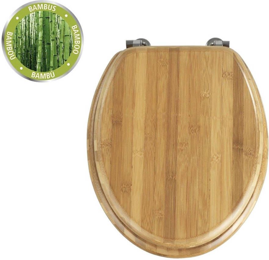 Wenko Toiletzitting Bamboe donker (1 stuk) - Foto 7