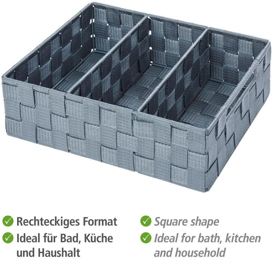 Wenko Badkamerorganizer Organizer Adria 3 vakken met handvat - Foto 2