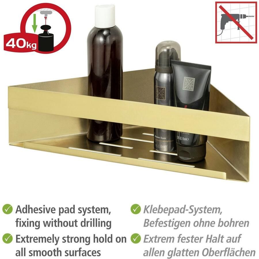 Wenko Badkamerorganizer Turbo-Loc hoekplank Genova