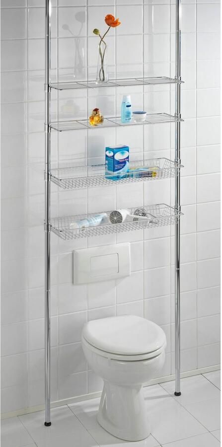 Wenko Badkamerrekje Ellera telescooprek 2 legplanken 2 manden - Foto 7