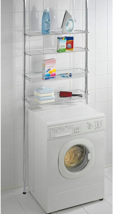 Wenko Badkamerrekje Ellera telescooprek 2 legplanken 2 manden - Foto 6