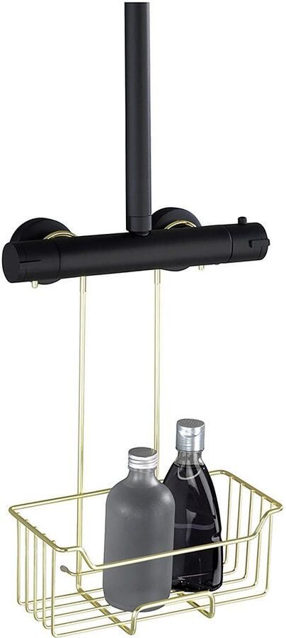 Wenko Badkamerrekje Modell Milo Douche-caddy om in te hangen zonder boren rek van roestvrij staal - Foto 9