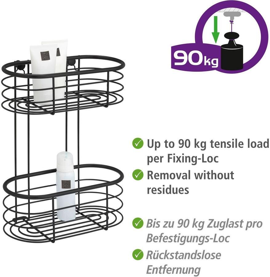 Wenko Badkamerrekje Trestina 2 etages van roestvrij edelstaal - Foto 3